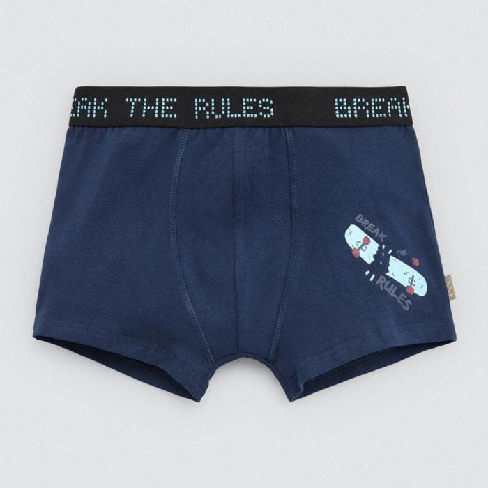 Confezione da 2 boxer da bambino "Break the Rules"