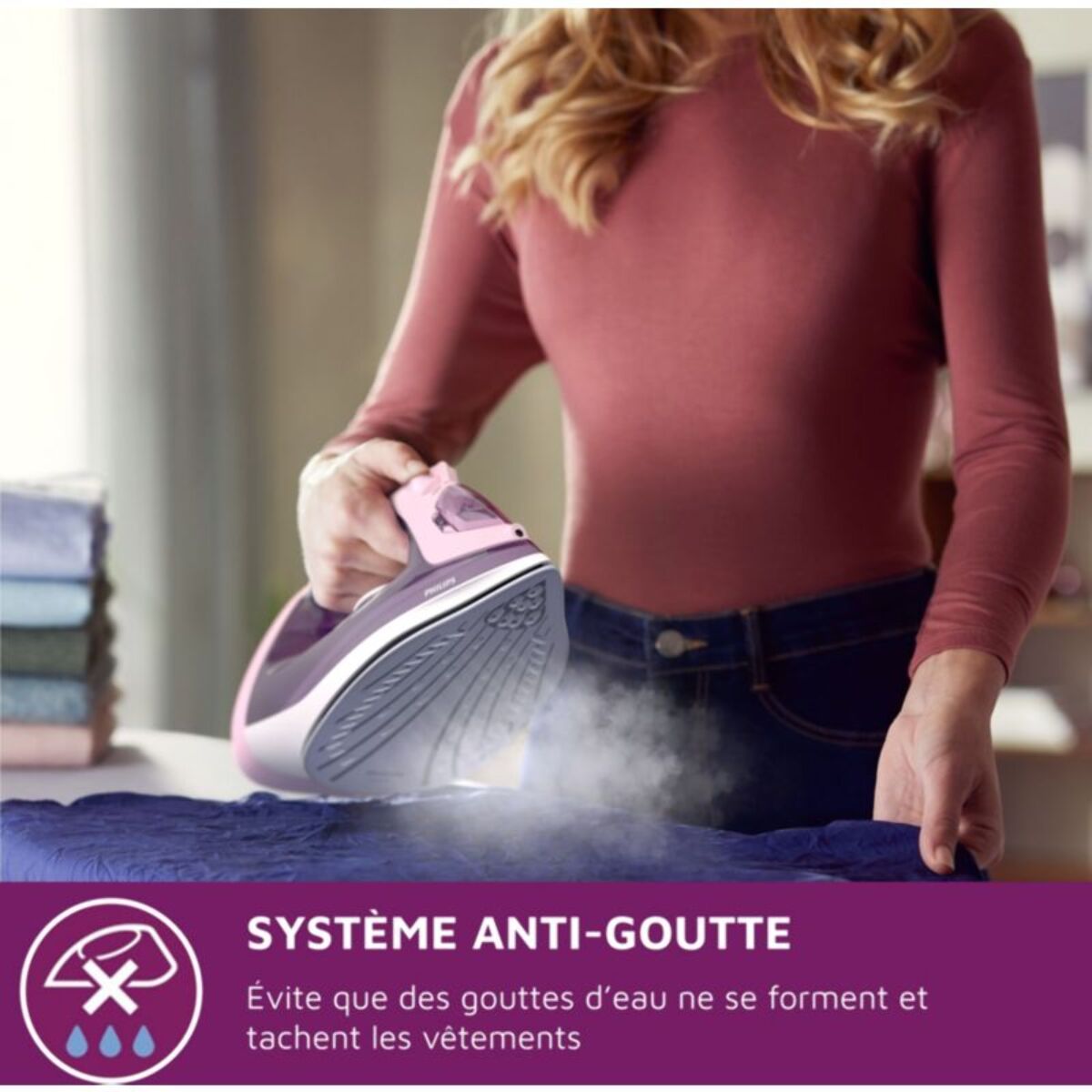 Fer à repasser PHILIPS DST3020/30 fer à vapeur mauve