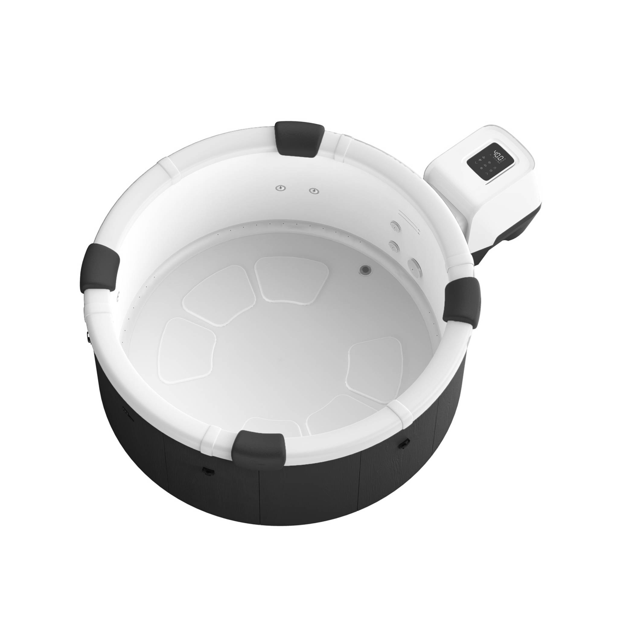 Spa rigide 6 places 180cm rond hydromassage 4 coussins bâche + housse + 8 filtres SPA DENVER + 8 FILTRES SPA