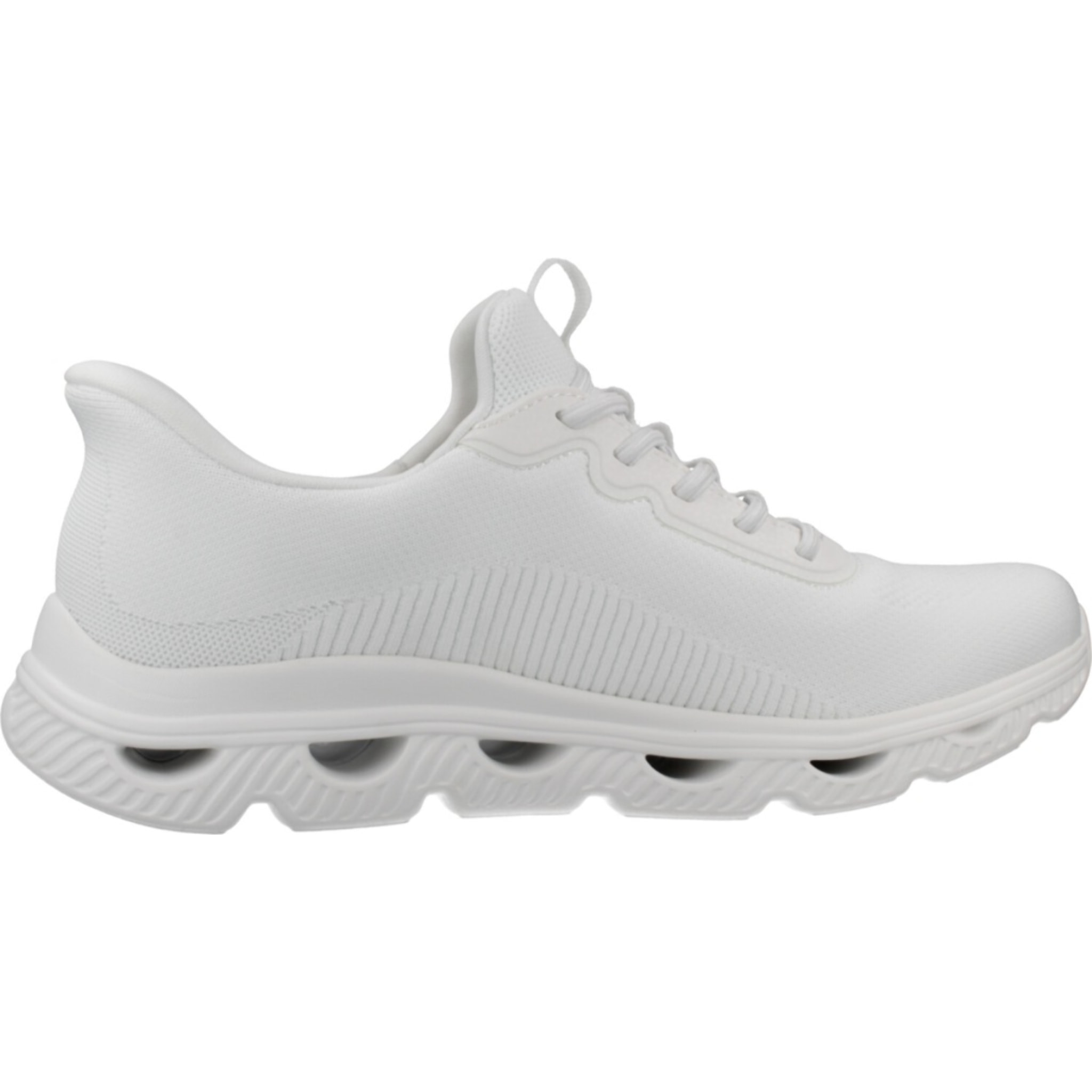 Sneakers De  Mujer Slip-ins Bobs Arc Waves Blanco