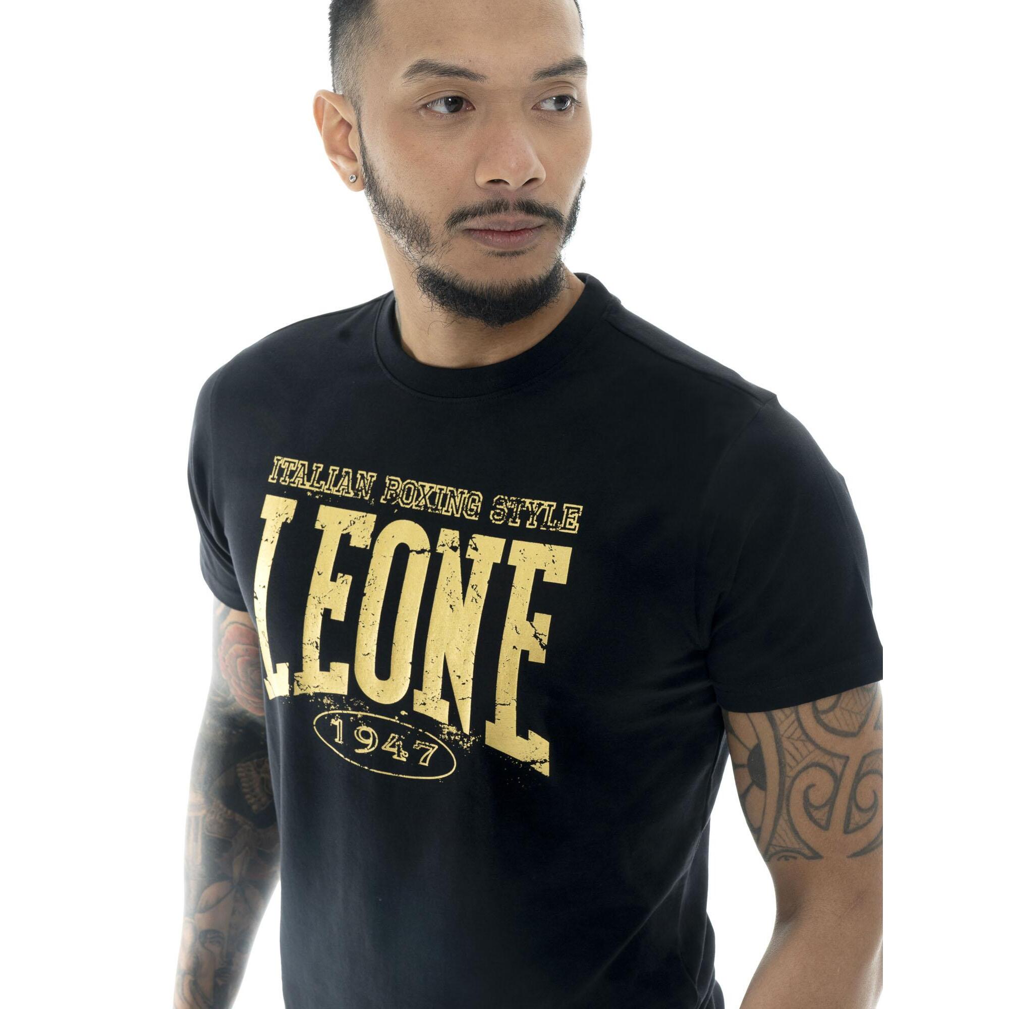 T-shirt da uomo in cotone elasticizzato Leone Boxing Legend
