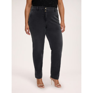 Fiorella Rubino - Jeans Balloon lavado black - Negro