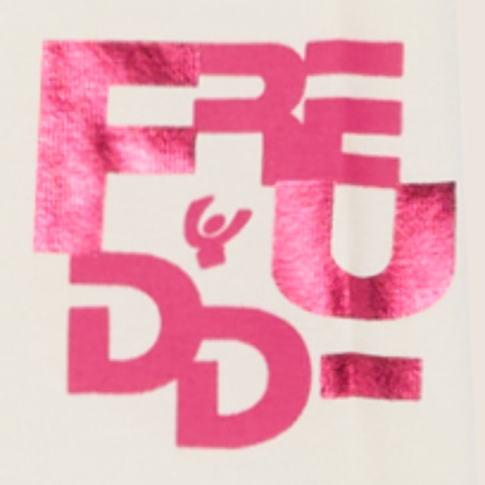 T-shirt Bambina Regular Fit con Maxi Stampa FREDDY