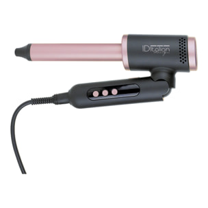 Fer à boucler professionnel pliable Cyclone Gun Air Tech Curling 55W - noir et rose