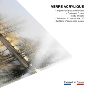 Tableau paysage Une journee de janvier Tableau plexiglas