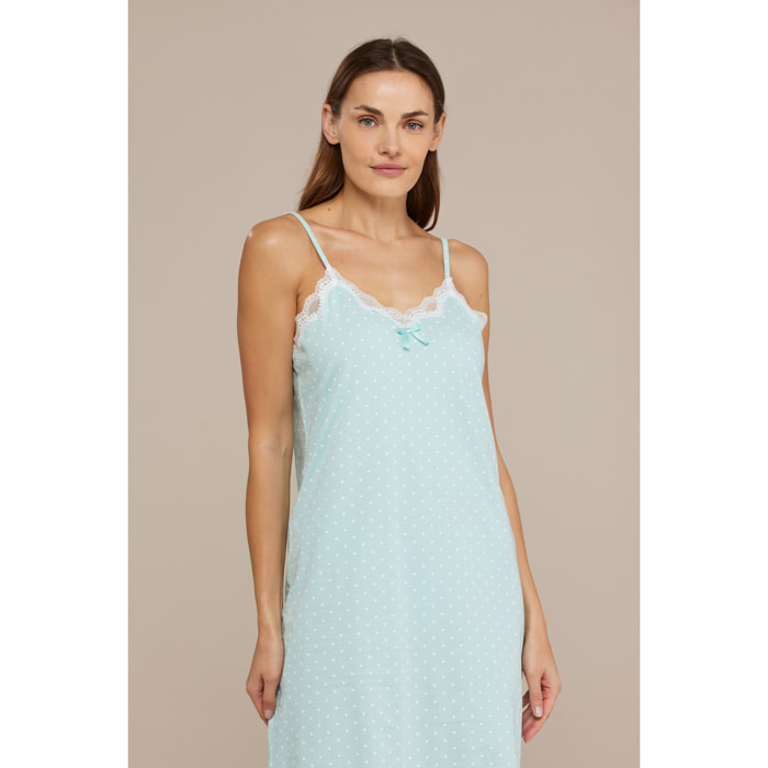 Camicia da notte donna cotone sissi dots Noidinotte