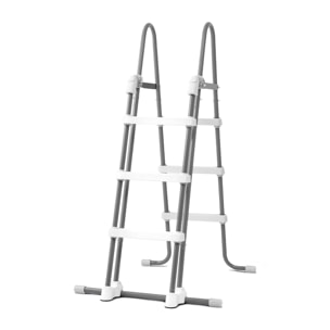 Intex Piscina Prisma Frame Chevron Rotonda, con Pompa Filtro 5678 L/h, Scaletta e Teli, 488x122 cm