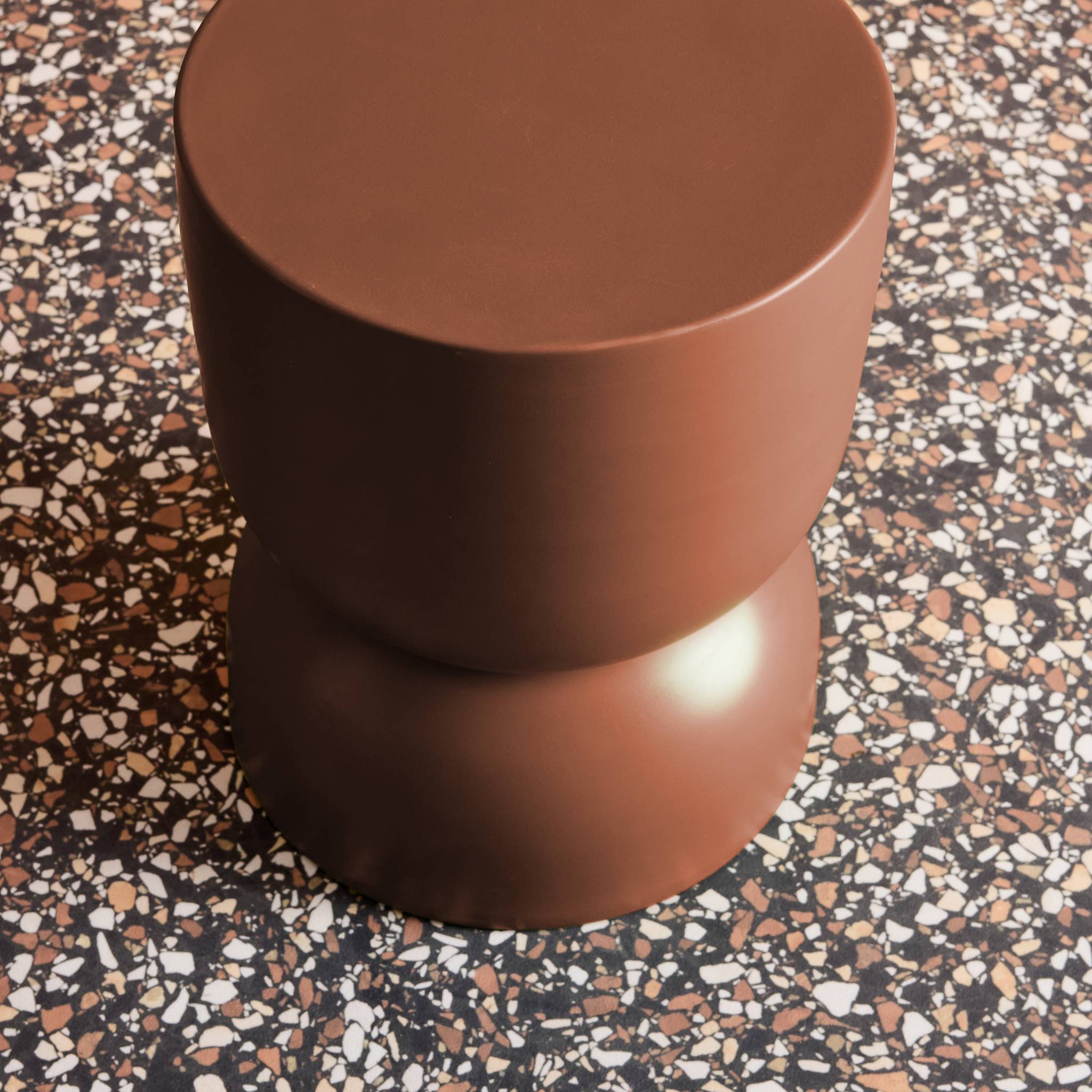 Table d'appoint, bout de canapé, table de chevet métal Ø32 x H42cm MADI