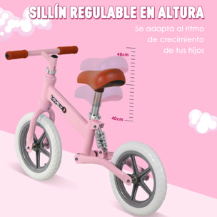 Bicicleta de Equilibrio Sin Pedales Rosa