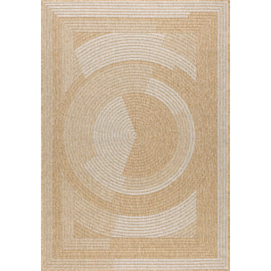 Nature - tapis effet jute blanc