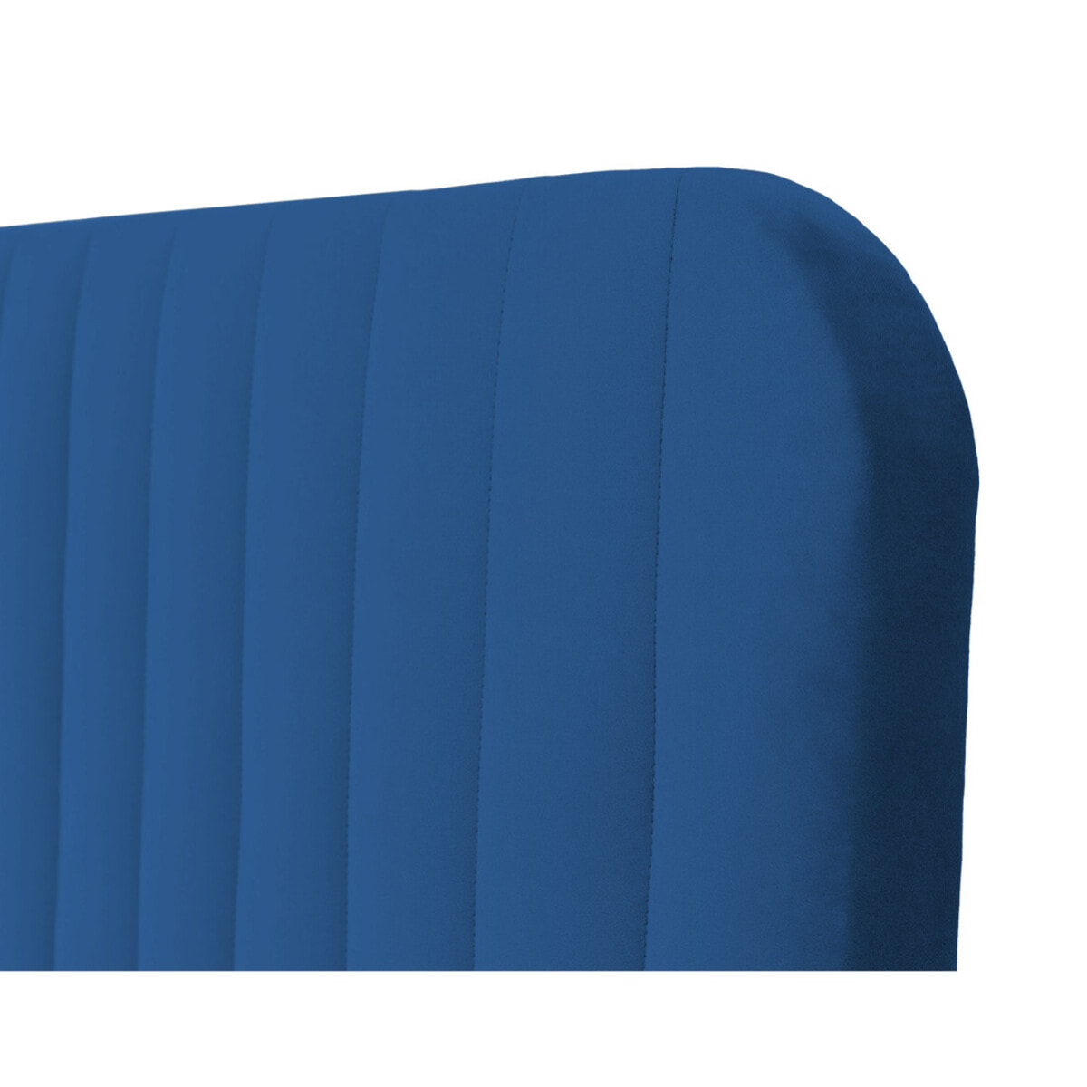 Stuart - lit coffre - 180x200 cm - sommier inclus - en velours - Bleu marine