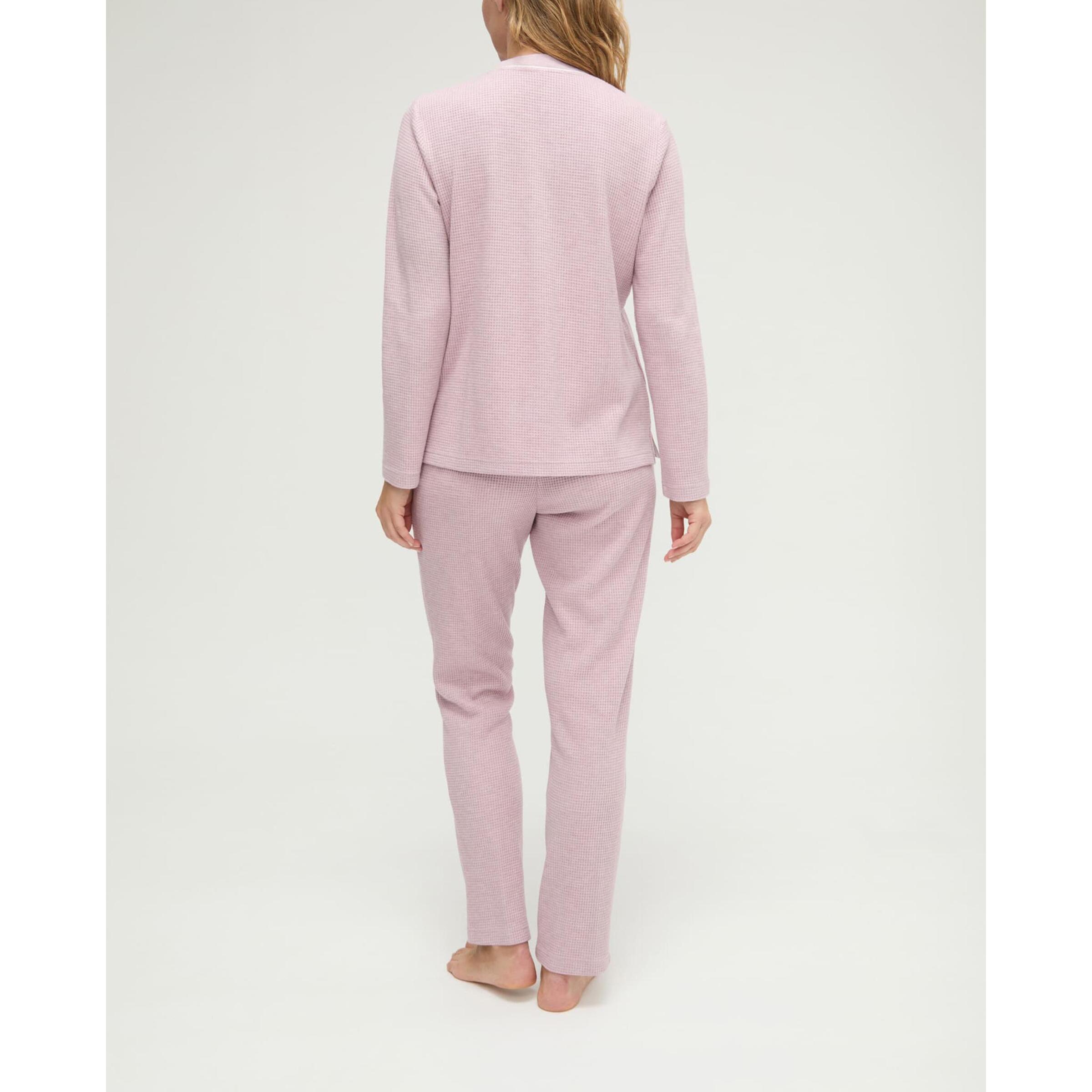 Pijama mujer de pico con botones