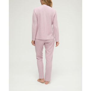 Pijama mujer de pico con botones
