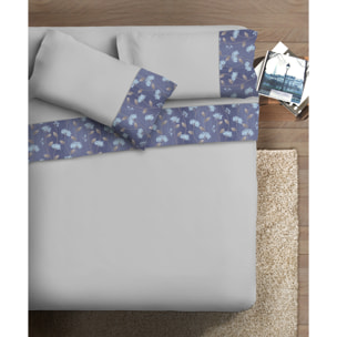 Completo letto Armonie IPERSAN Puro Cotone Verbena Grigio