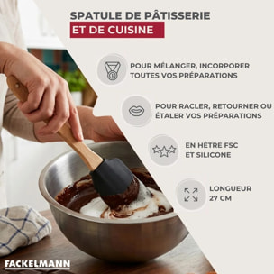 Spatule à pâtisserie silicone 27 cm Fackelmann Acacia