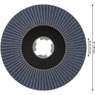 Disque X-Lock lamelle Coude Best Metal BOSCH Ø125 Grain 40 - 2608619201