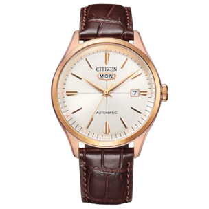 Reloj Citizen NH8393-05A Hombre Analogico Automatico con Correa de Cuero