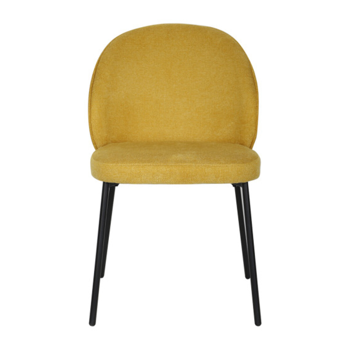Chaise épurée en tissu avec pieds fins en métal - MARTHA