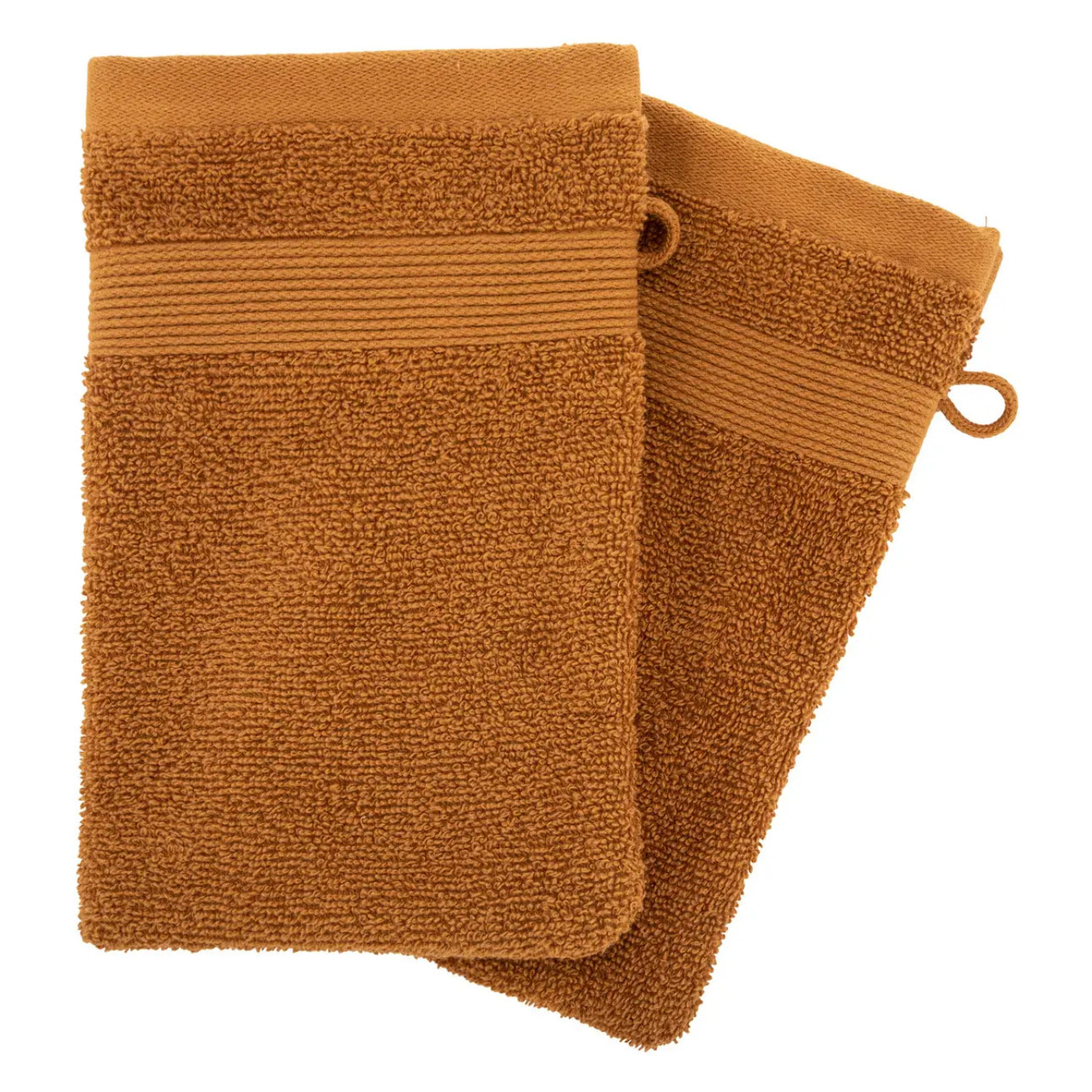 Lot de 2 gants "Praia" 15x21cm marron canelle