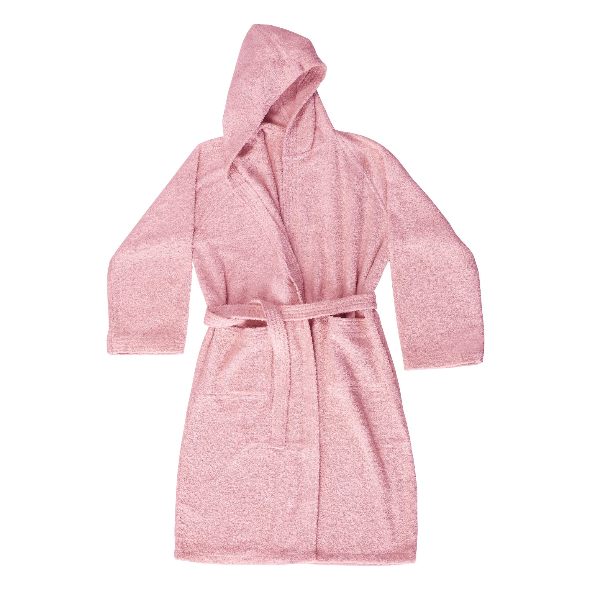 BASSETTI Accappatoio in spugna con cappuccio Rosa