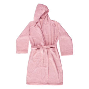 BASSETTI Accappatoio in spugna con cappuccio Rosa