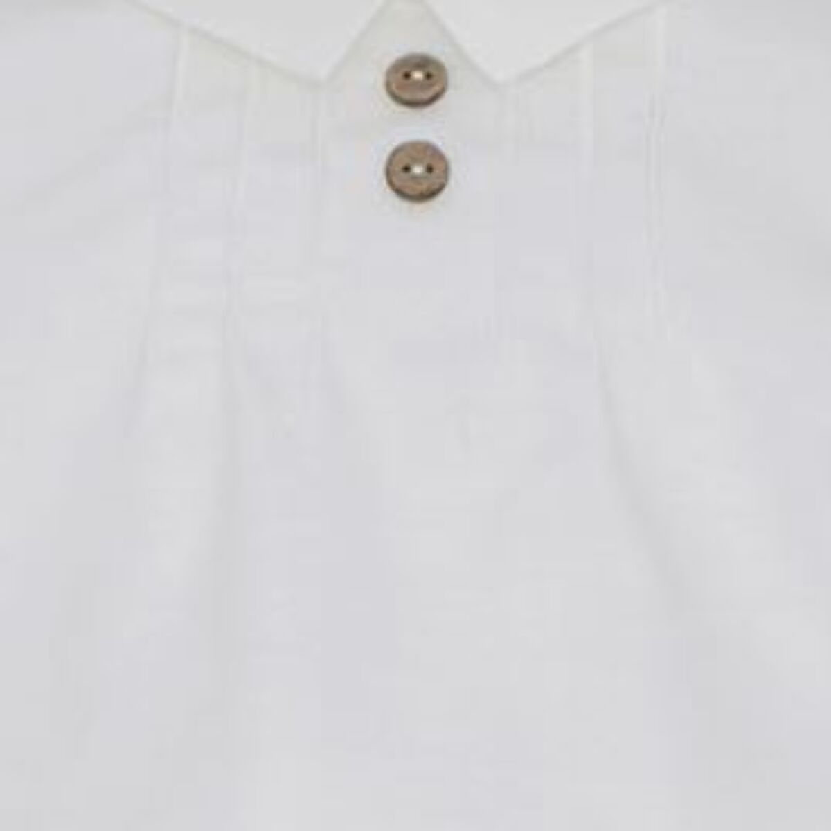 CAMISA VIELLA LORZAS Y BOTONES COCO CRUDA