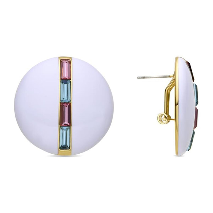 Pendientes Lux by Lux acabadoss en oro amarillo 18K