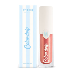 COLOR DRIP LIQUID BLUSH Blush liquido dal finish super luminoso.