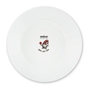 Service de table 18 pièces Excelsa - Gnome Sweet Home, porcelaine blanche