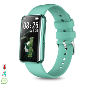 Braccialetto intelligente X7. Con termometro, modalità multisport, pressione sanguigna e monitor O2.