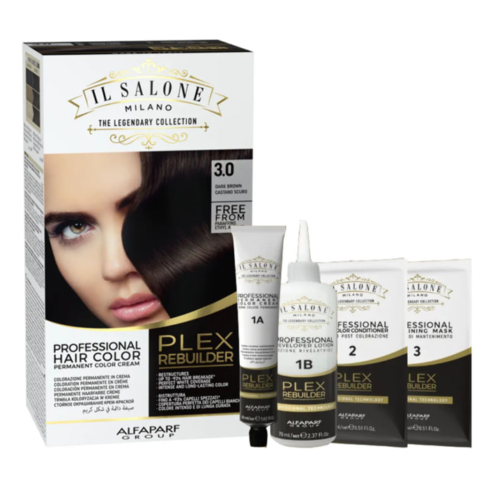 ALFAPARF MILANO Il Salone Plex Rebuilder Color Set 3.0 Castano Scuro