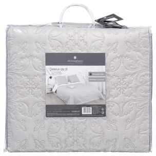 Dessus de lit 2 taies "Arabesque" beige 260x240cm