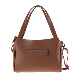 Borsa a spalla da donna Made in Italy - Modello Celeste Chic - 100% pelle - 36.0 x 24.0 x 10.0 cm