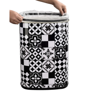 Poubelle automatique carreau de ciment MAJESTIC 58L