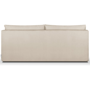 Canapé convertible 3 places en tissu chenille - LEO