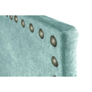 Cabecero Lirio Tela Agua Verde 130