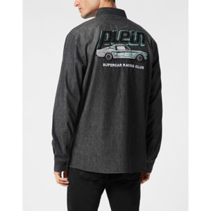 PHILIPP PLEIN Denim Shirt RACING