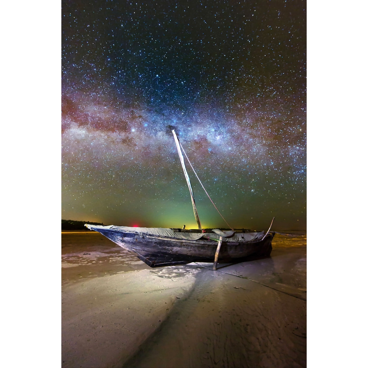 Tableau zanzibar boat Tableau alu Dibond