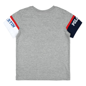 T-shirt maniche corte con stampa logo su maniche