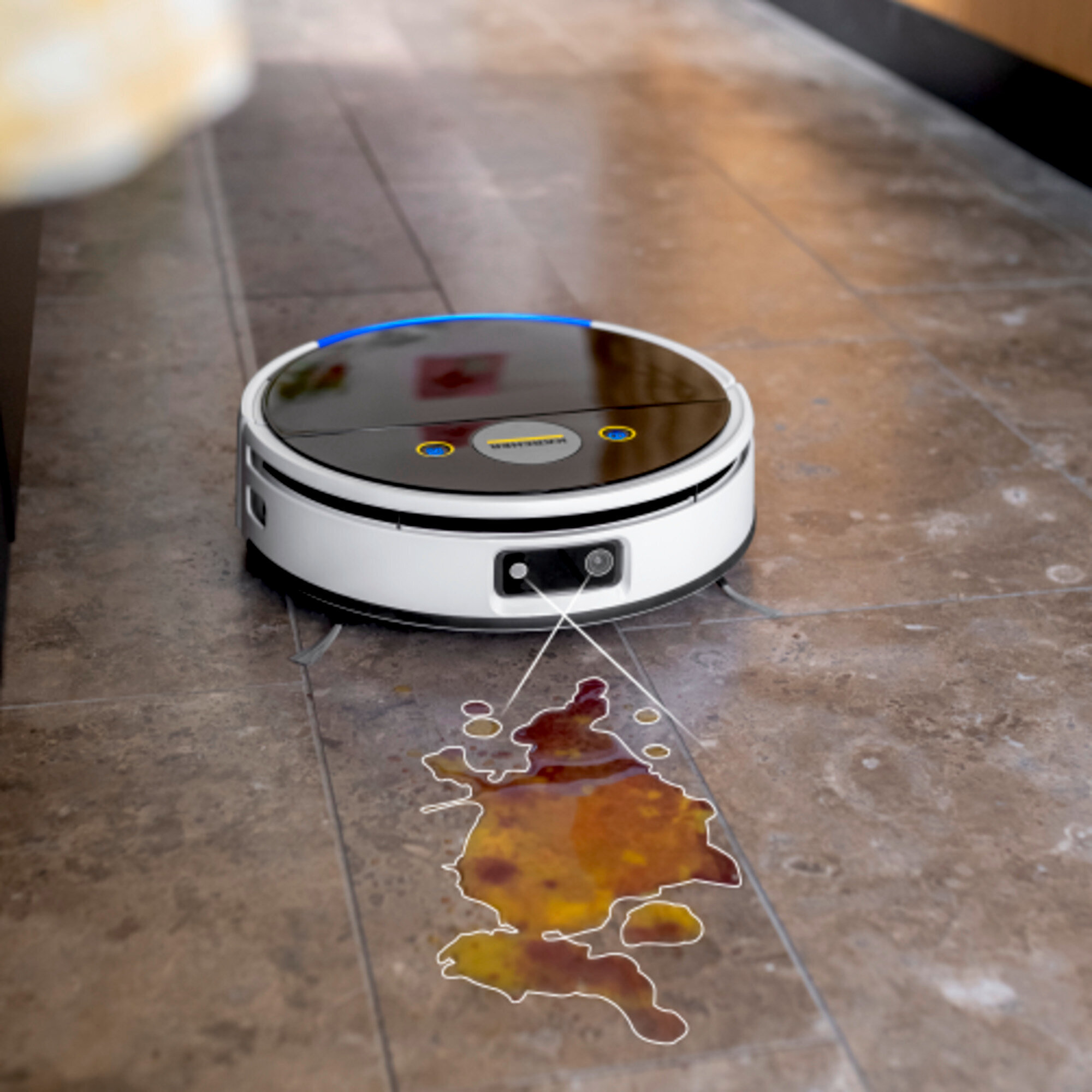 Aspirateur robot laveur KARCHER RVF7 confort EXTRA - aspire/lave/sèche tous type de sols - station vidange liquide/poussière - 160m²