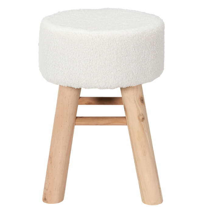Tabouret Bouclette Hera - Lot De 2