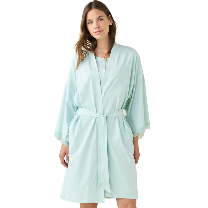 Vestaglia kimono donna estiva in cotone articolo essential. Noidinotte