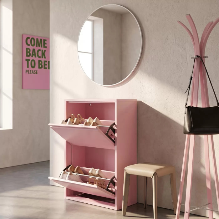 Casier à chaussures Caruso Double rose Kare Design