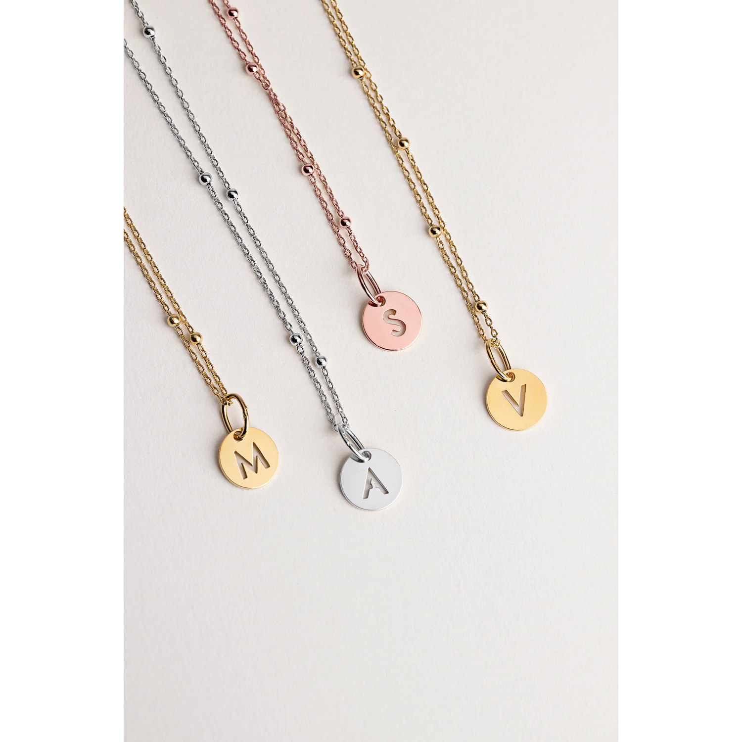 Collana con medaglione mini in Argento