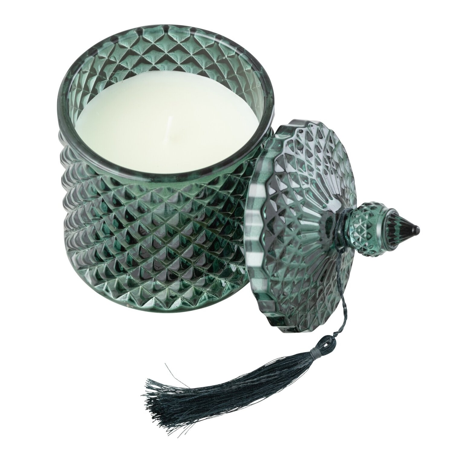 J-Line bougie parfumée Couvercle Cedar Breeze - cire - vert - 20H
