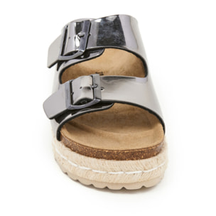 SANDALO CON ZEPPA BILLOWY GRIGIO