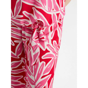Fiorella Rubino - Top estampado de viscosa LENZING™ ECOVERO™ - Rojo