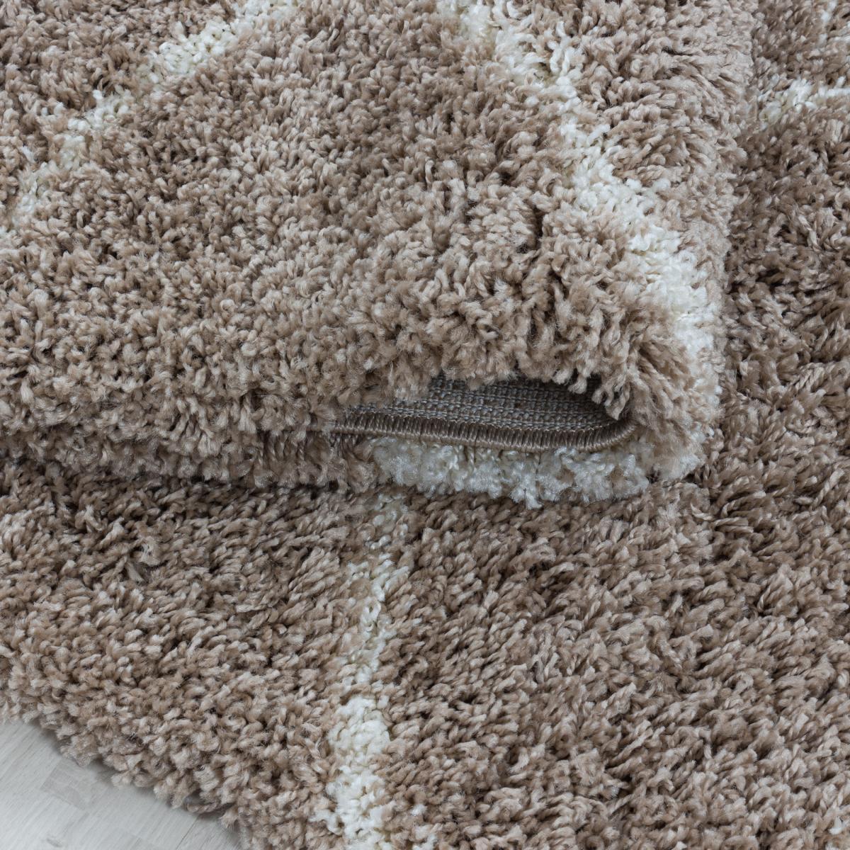 Tapis shaggy tissé motif scandinave SANI