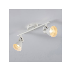Barre de 2 spots LED blanc - SERAS 751