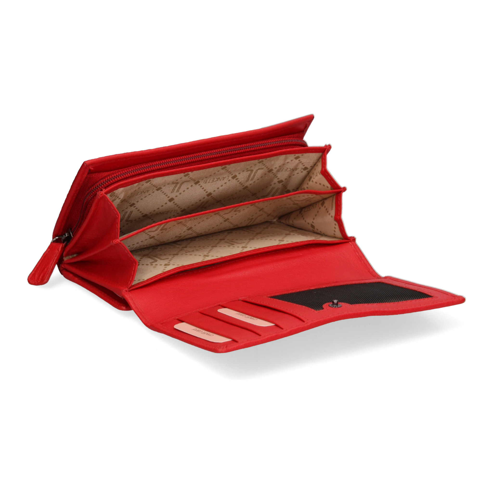 Portafoglio da donna In Vera pelle Made in Italy 17x10x4 cm